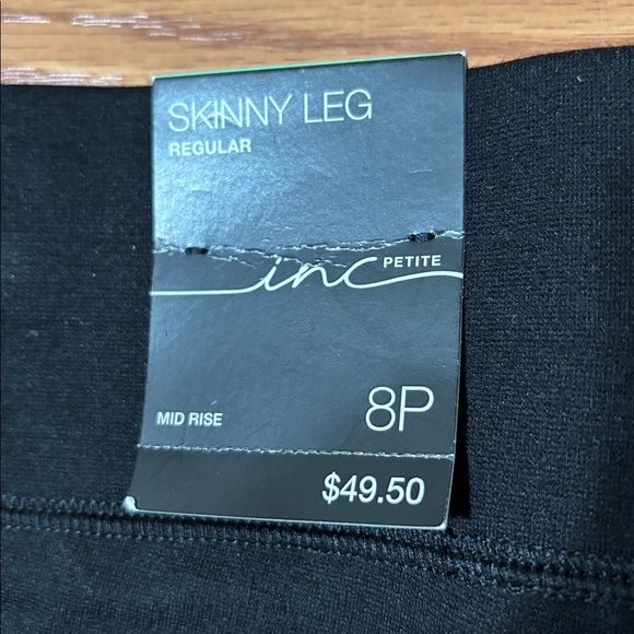 INC International Concepts Black Skinny Leg Pull-On Pant - Picture 6 of 6